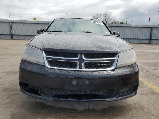 1C3CDZAB1CN323815 - 2012 DODGE AVENGER SE BLACK photo 5