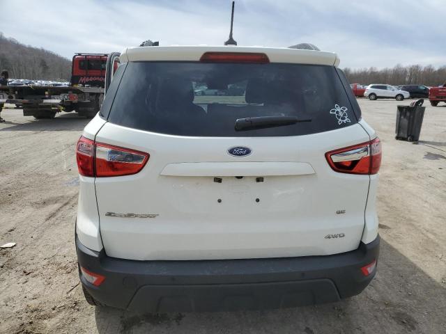 MAJ6S3GL6LC323712 - 2020 FORD ECOSPORT SE WHITE photo 6