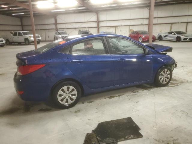 KMHCT4AE3GU139155 - 2016 HYUNDAI ACCENT SE BLUE photo 3