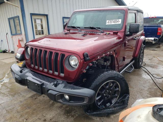 1C4HJXAG8MW741424 - 2021 JEEP WRANGLER SPORT MAROON photo 1