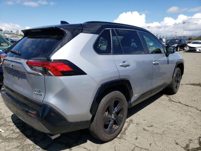 JTMEWRFV3KD516005 - 2019 TOYOTA RAV4 XSE GRAY photo 3