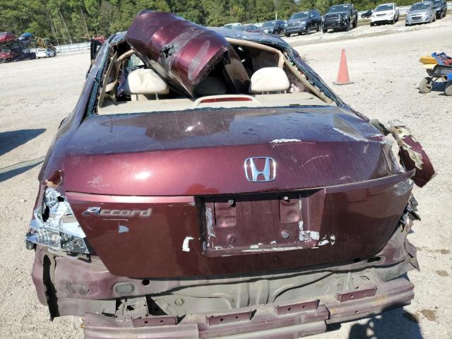 1HGCP2F4XAA119525 - 2010 HONDA ACCORD LXP MAROON photo 6