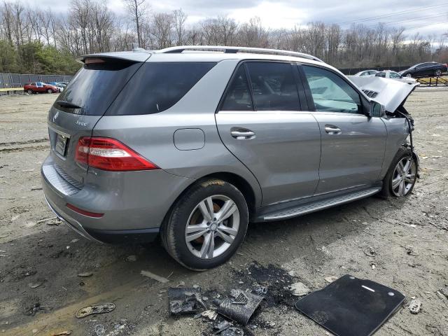 4JGDA5HB1EA359887 - 2014 MERCEDES-BENZ ML 350 4MATIC SILVER photo 3