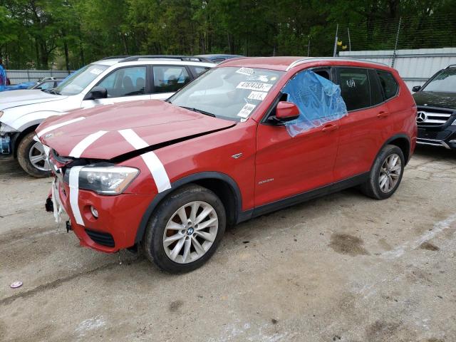 5UXWZ7C57H0U45720 - 2017 BMW X3 SDRIVE28I RED photo 1