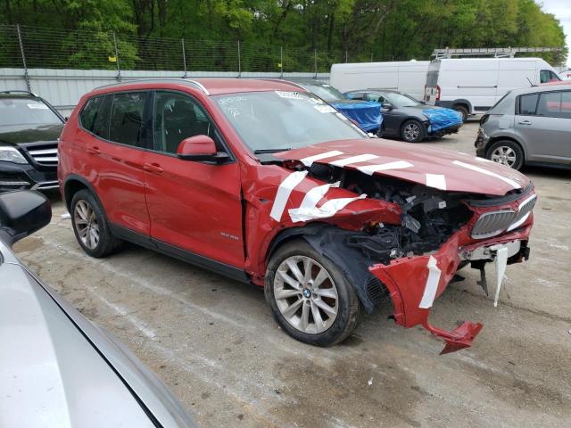 5UXWZ7C57H0U45720 - 2017 BMW X3 SDRIVE28I RED photo 4