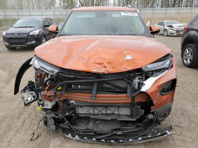 KL79MPSL8NB108273 - 2022 CHEVROLET TRAILBLAZE LT ORANGE photo 5