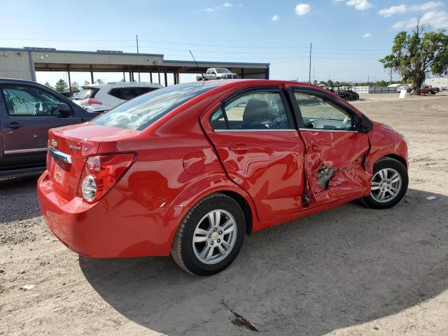 1G1JC5SH3C4104564 - 2012 CHEVROLET SONIC LT RED photo 3