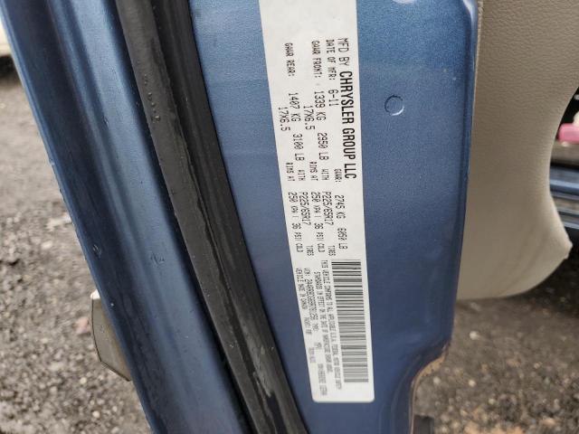 2A4RR8DG6BR781256 - 2011 CHRYSLER TOWN & COU TOURING L BLUE photo 13