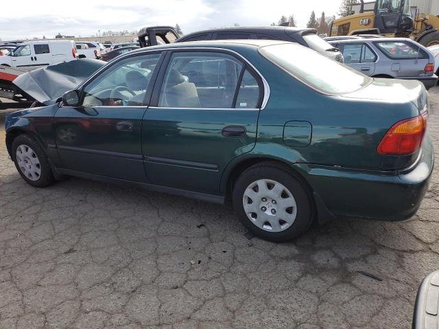 JHMEJ6672YS003930 - 2000 HONDA CIVIC LX GREEN photo 2