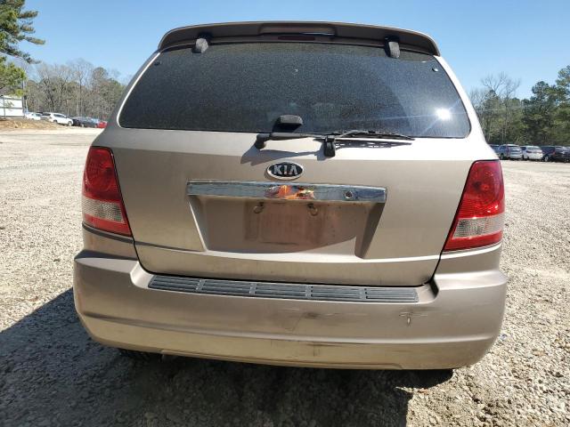 KNDJD733645326904 - 2004 KIA SORENTO EX TAN photo 6