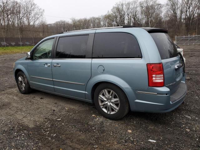 2A8HR64X48R717966 - 2008 CHRYSLER TOWN & COU LIMITED BLUE photo 2