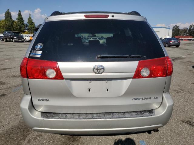 5TDZK23C77S086580 - 2007 TOYOTA SIENNA CE SILVER photo 6