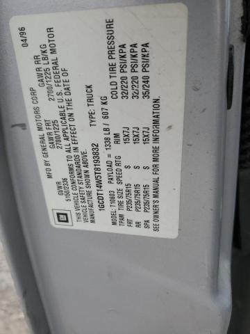 1GCDT14W5T8193832 - 1996 CHEVROLET S TRUCK S10 银色 照片 13