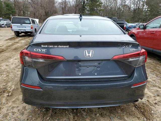 2HGFE2F5XNH597415 - 2022 HONDA CIVIC SPORT GRAY photo 6