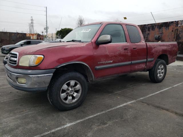 5TBRN341X1S215101 - 2001 TOYOTA TUNDRA ACCESS CAB SR5 BURGUNDY photo 1