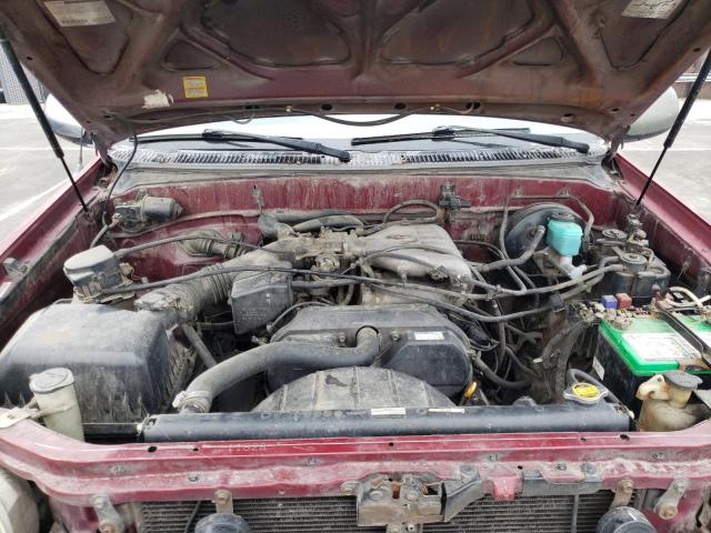 5TBRN341X1S215101 - 2001 TOYOTA TUNDRA ACCESS CAB SR5 BURGUNDY photo 11