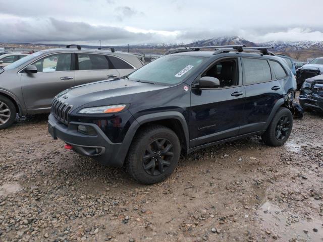 1C4PJMBS8FW759292 - 2015 JEEP CHEROKEE TRAILHAWK BLUE photo 1