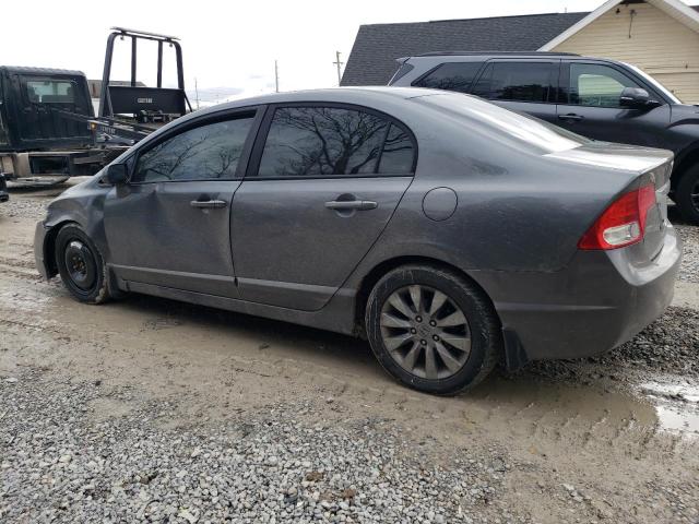 19XFA16979E003582 - 2009 HONDA CIVIC EXL ნაცრისფერი ფოტო 2