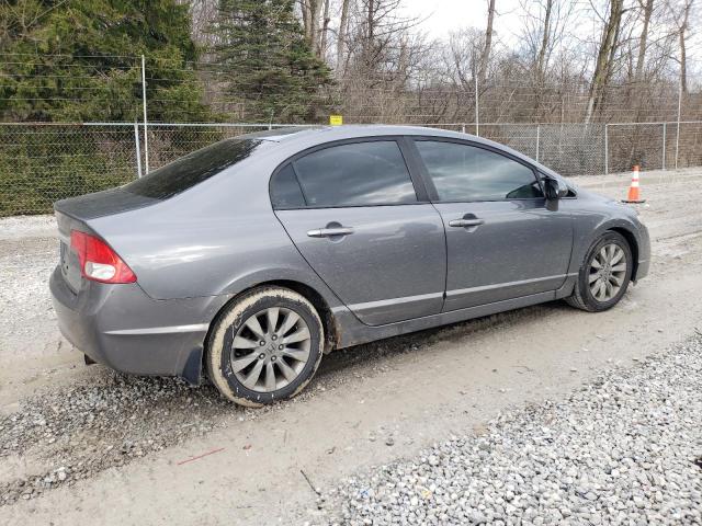 19XFA16979E003582 - 2009 HONDA CIVIC EXL ნაცრისფერი ფოტო 3