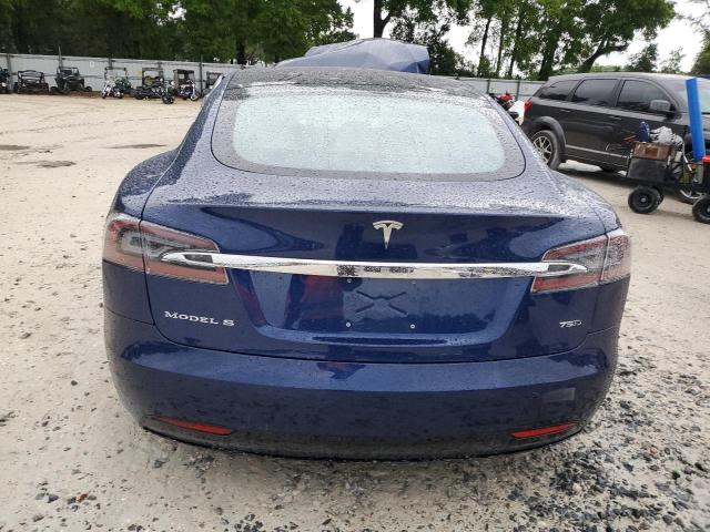 5YJSA1E29HF231966 - 2017 TESLA MODEL S 蓝色 照片 6