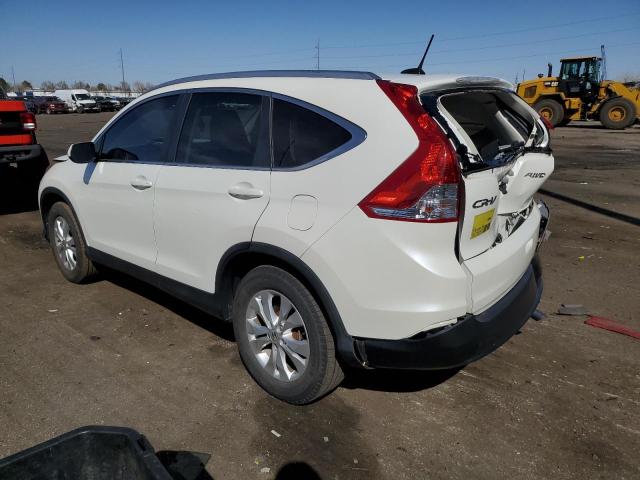 5J6RM4H74EL116578 - 2014 HONDA CR-V EXL WHITE photo 2