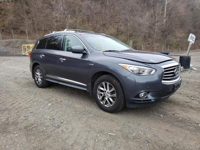 5N1CL0MM2EC530800 - 2014 INFINITI QX60 HYBRID GRAY photo 4