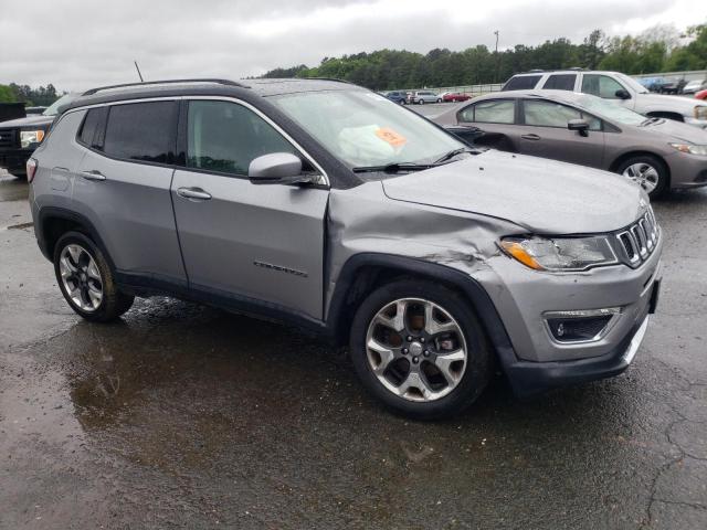 3C4NJDCB2JT143964 - 2018 JEEP COMPASS LIMITED SILVER photo 4