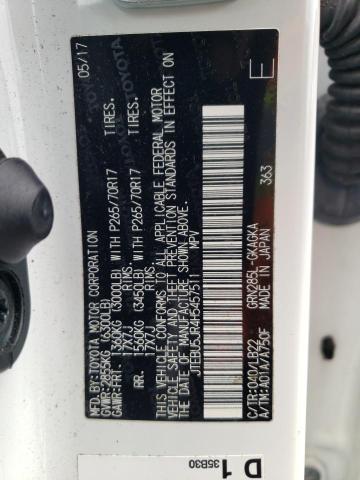 JTEBU5JR4H5457511 - 2017 TOYOTA 4RUNNER SR5/SR5 PREMIUM 白色 照片 12