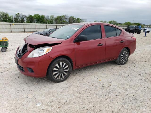 3N1CN7AP9DL851499 - 2013 NISSAN VERSA S RED photo 1