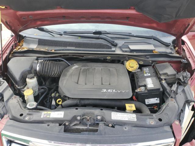 2C4RC1CG1DR809502 - 2013 CHRYSLER TOWN & COU TOURING L RED photo 12