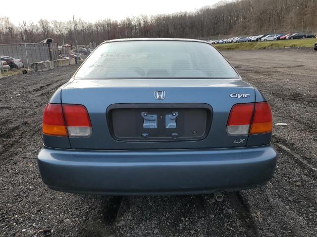 JHMEJ6671VS037336 - 1997 HONDA CIVIC LX BLUE photo 6