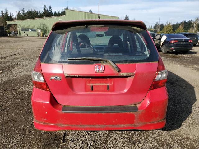 JHMGD38667S033756 - 2007 HONDA FIT S 红色 照片 6