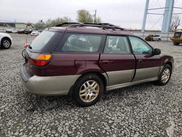 4S3BH686517672173 - 2001 SUBARU LEGACY OUTBACK LIMITED BURGUNDY photo 3