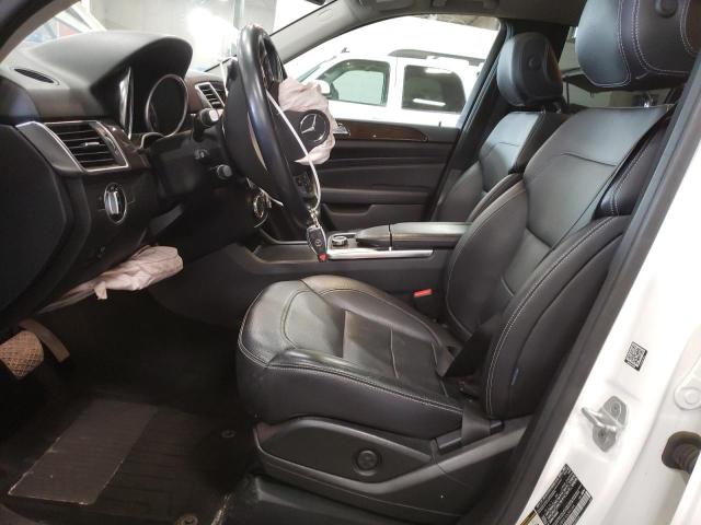 4JGDA5HB0FA534244 - 2015 MERCEDES-BENZ ML 350 4MATIC WHITE photo 7