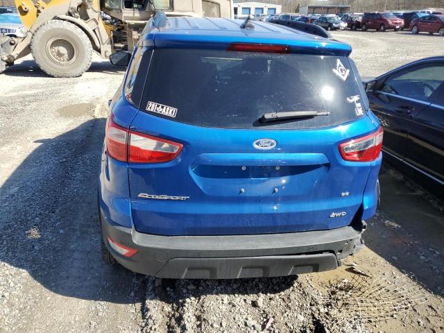 MAJ6P1UL1JC215960 - 2018 FORD ECOSPORT SE BLUE photo 6