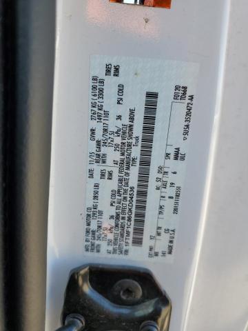 1FTMF1C86GKD04536 - 2016 FORD F150 WHITE photo 12