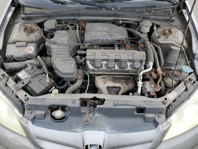 1HGES16544L001585 - 2004 HONDA CIVIC LX SILVER photo 11