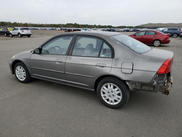 1HGES16544L001585 - 2004 HONDA CIVIC LX SILVER photo 2