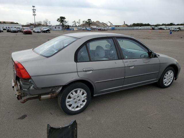 1HGES16544L001585 - 2004 HONDA CIVIC LX SILVER photo 3