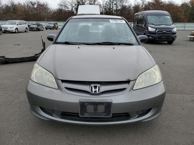 1HGES16544L001585 - 2004 HONDA CIVIC LX SILVER photo 5