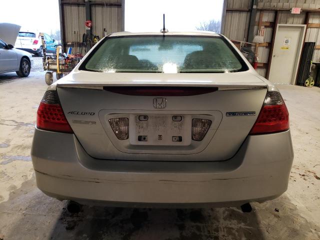 JHMCN36486C003535 - 2006 HONDA ACCORD HYBRID SILVER photo 6