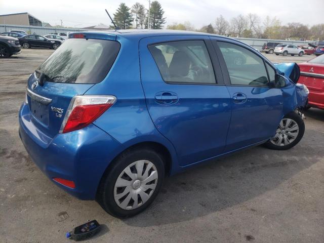 JTDKTUD3XDD560182 - 2013 TOYOTA YARIS BLUE photo 3