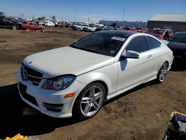 WDDGJ8JB1EG248854 - 2014 MERCEDES-BENZ C 350 4MATIC WHITE photo 1