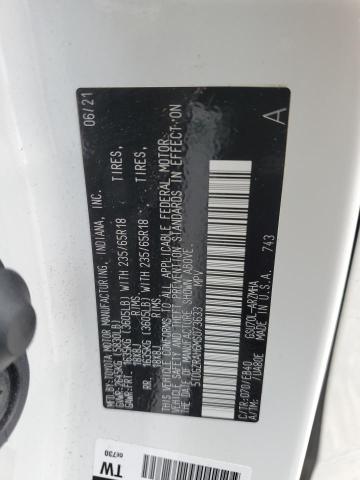 5TDGZRAH6MS073633 - 2021 TOYOTA HIGHLANDER XLE WHITE photo 13