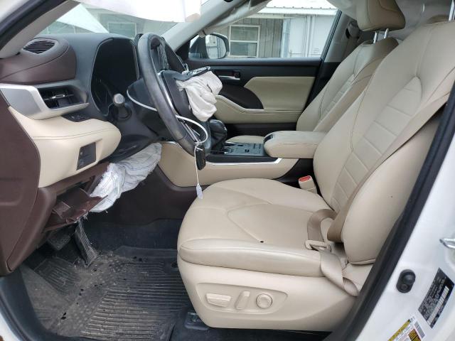 5TDGZRAH6MS073633 - 2021 TOYOTA HIGHLANDER XLE WHITE photo 7