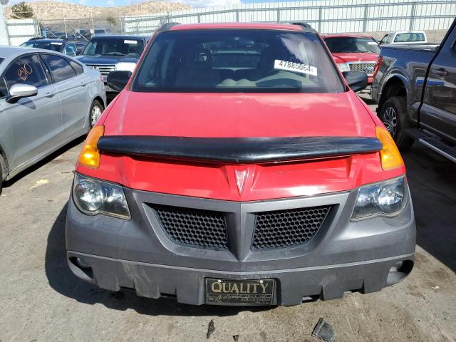 3G7DA03E61S549975 - 2001 PONTIAC AZTEK RED photo 5