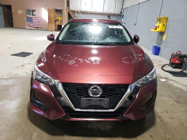 3N1AB8CV7LY307246 - 2020 NISSAN SENTRA SV BURGUNDY photo 5