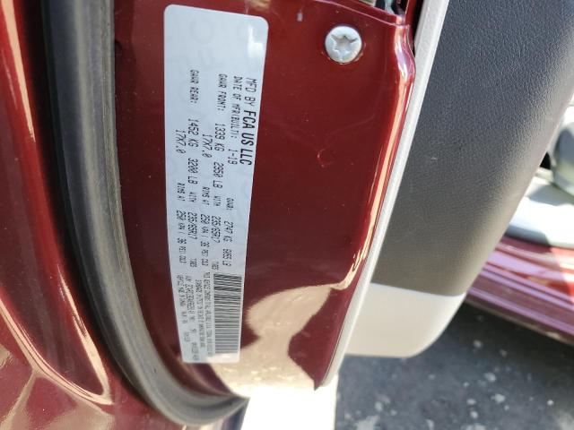 2C4RC1BG4KR629140 - 2019 CHRYSLER PACIFICA TOURING L RED photo 13