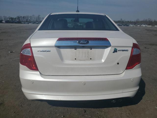 3FADP0L37BR207657 - 2011 FORD FUSION HYBRID WHITE photo 6