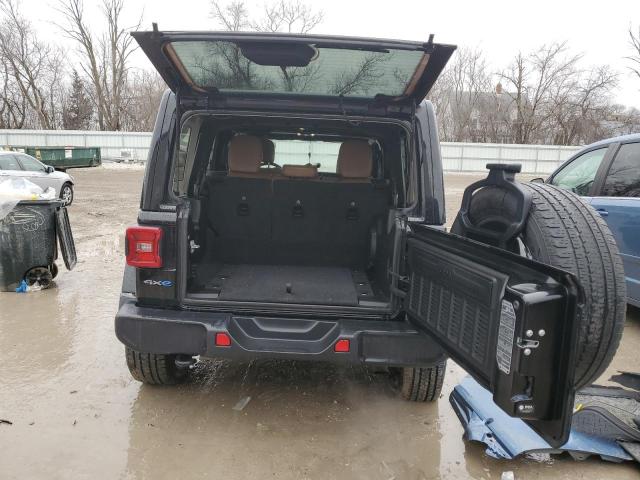 1C4JJXP68MW767277 - 2021 JEEP WRANGLER U SAHARA 4XE BLACK photo 6